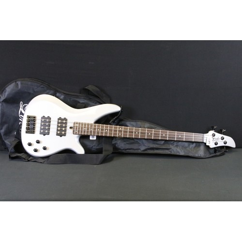 1149 - Guitar - Lindo 4 string electric bass guitar.  Comes with gig bag.