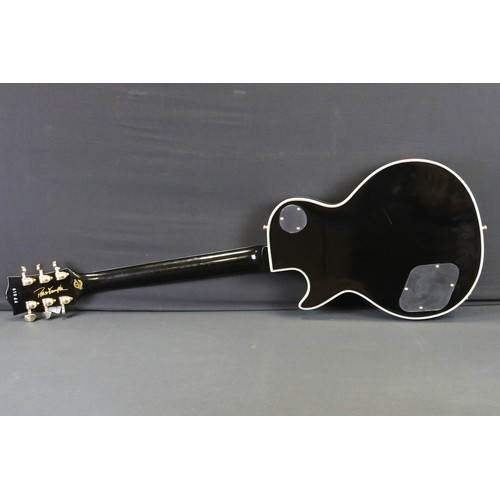 1154 - Guitar - A Les Paul 'Peter Frampton Custom' style guitar with Gibson decals.  Black finish.  Comes w... 