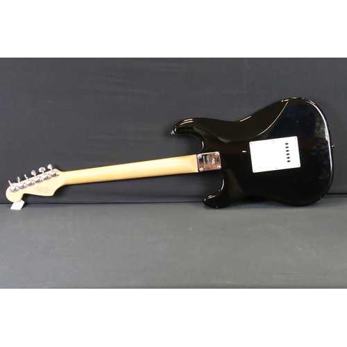 1155 - Guitar - Squire by Fender stratocaster 'Bullet Strat' electric guitar in black.