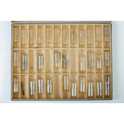 218 - A collection of early 20th century glass microscope slides.