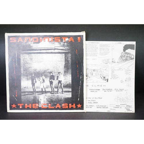 370A - Vinyl - 18 Punk / New Wave albums to include: The Clash - Combat Rock (with Poster and printed inner... 