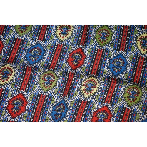 197 - Liberty of London Scarf decorated with stylised flowers within a blue border 56cm x 56cm together wi... 