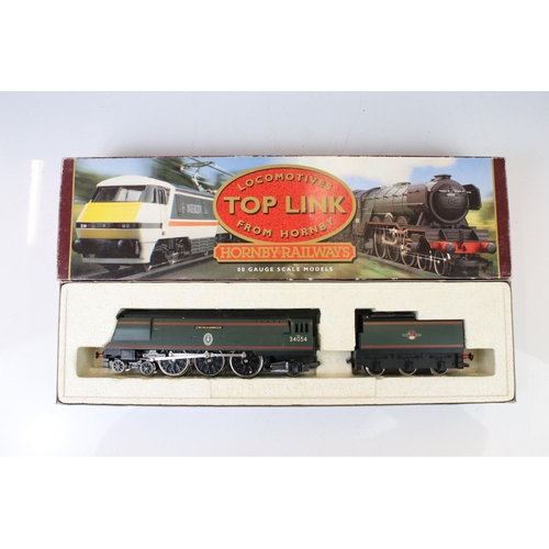 19 - Four boxed Hornby OO gauge locomotives to include R2340 BR 4-6-2 Class A4 Golden Plover, Top Link R3... 