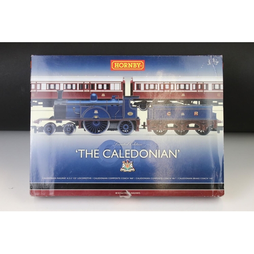 2 - Boxed ltd edn Hornby OO gauge R2610 The Caledonian Train Pack, complete with certificate, some box w... 