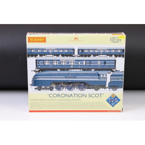 4 - Boxed ltd edn Hornby OO gauge R3092 Coronation Scot Train Pack, complete with certificate