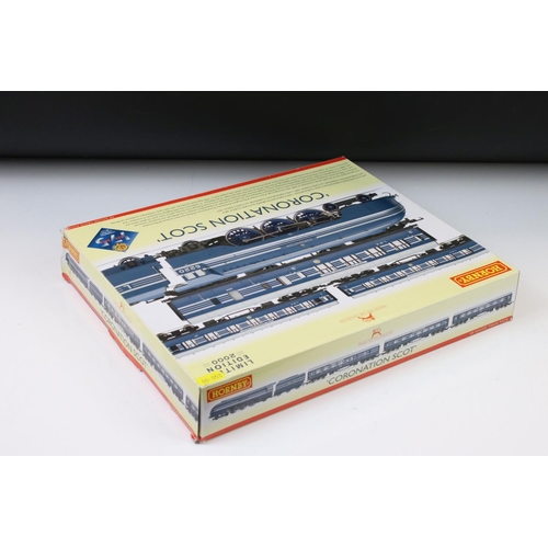 4 - Boxed ltd edn Hornby OO gauge R3092 Coronation Scot Train Pack, complete with certificate