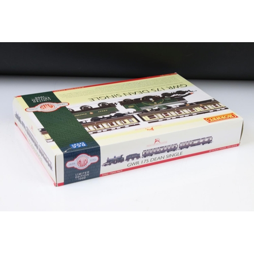 5 - Boxed ltd edn Hornby OO gauge R2956 GWR 175 Dean Single Train Pack, complete with certificate, tear ... 