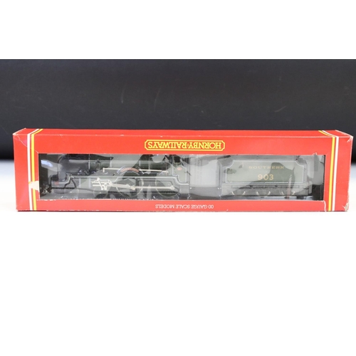 41 - Three boxed Hornby OO gauge locomotives to include R057 SR 4-4-0 Loco Charterhouse, R310 BR 4-6-2 Lo... 