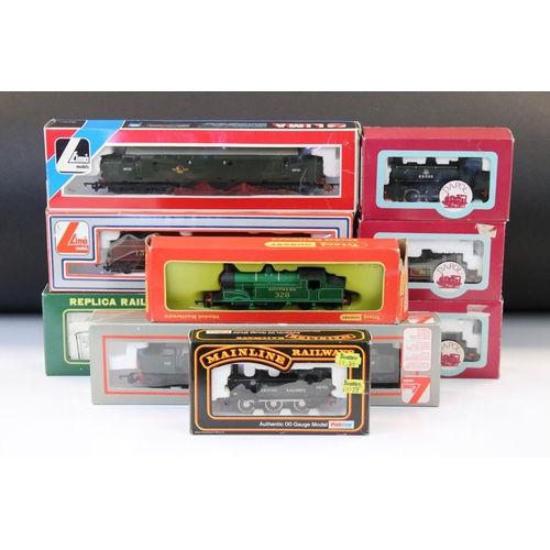 45 - Nine boxed OO gauge locomotives to include 3 x Lima, Replica Railways No 11013 Class B1 LNER Black, ... 