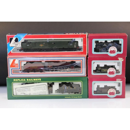 45 - Nine boxed OO gauge locomotives to include 3 x Lima, Replica Railways No 11013 Class B1 LNER Black, ... 