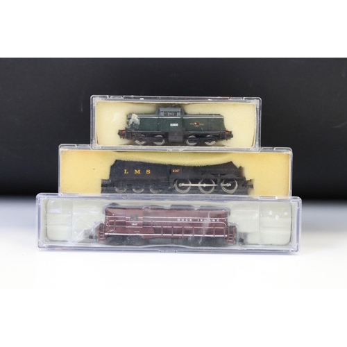 48 - Three N gauge locomotives to include LifeLike 7110 N GP18 Loco RI #1347 and 2 x Lima (212 & 258)