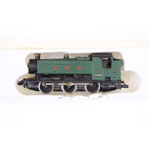 49 - Four boxed / cased N gauge locomotives to include Peco Jubilee NL21, Graham Farish 1706 LMS 16389 0-... 