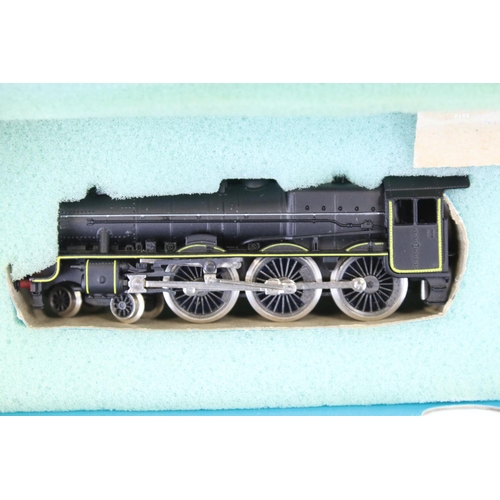 49 - Four boxed / cased N gauge locomotives to include Peco Jubilee NL21, Graham Farish 1706 LMS 16389 0-... 