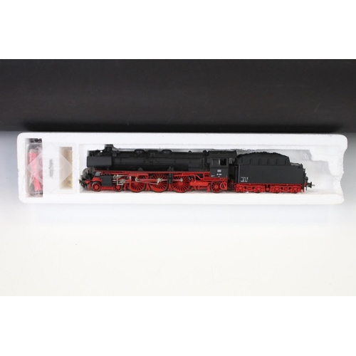 56 - Three boxed Roco HO gauge locomotives to include 43737 DRG E91 88, 43240 DB and a 2-10-0 DB with ten... 