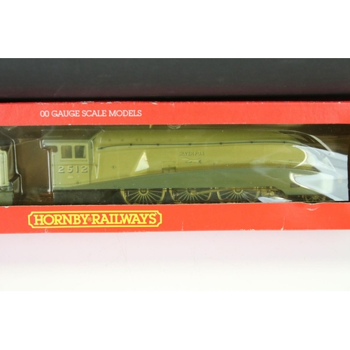 61 - Six boxed Hornby OO gauge locomotives to include R009 LNER 4-6-2 Silver Fox, R859 LNER 4-4-0 The Fit... 