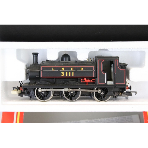 61 - Six boxed Hornby OO gauge locomotives to include R009 LNER 4-6-2 Silver Fox, R859 LNER 4-4-0 The Fit... 