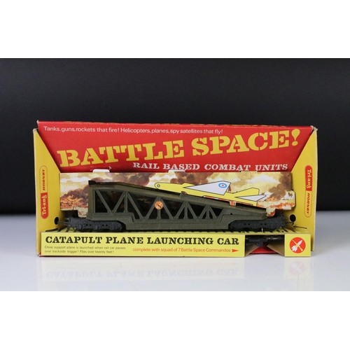 65 - Two boxed Triang Hornby Battle Space items to include Tactical Rocket Launcher and a Catapult Plane ... 