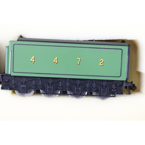 75 - Two boxed Trix OO gauge locomotives to include Flying Scotsman and Mallard plus a boxed Triang Wrenn... 