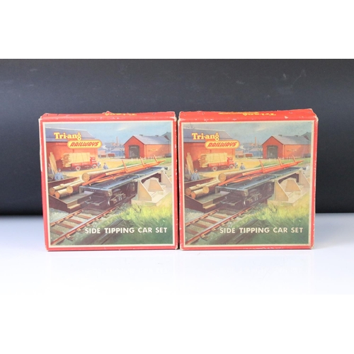 104 - Six boxed Triang / Hornby OO gauge items to include R3A train set with Princess Victoria locomotive ... 