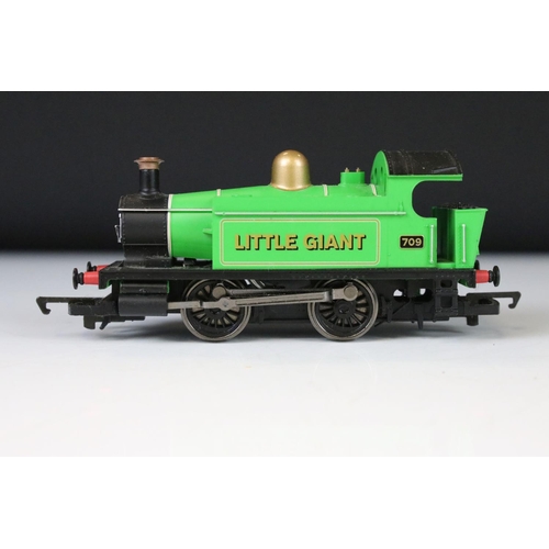 82 - 16 OO gauge locomotives to include Hornby Queen Elizabeth II in maroon livery, Hornby Monty LMS in b... 