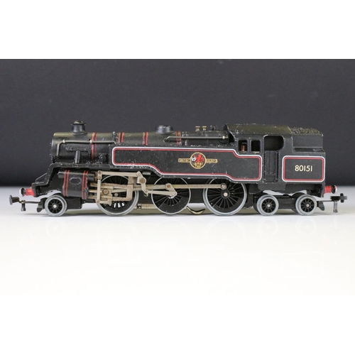 93 - Three Hornby Dublo locomotives to include Sir Nigel Gresley, Mallard and BR 80151 2-6-4 in black liv... 