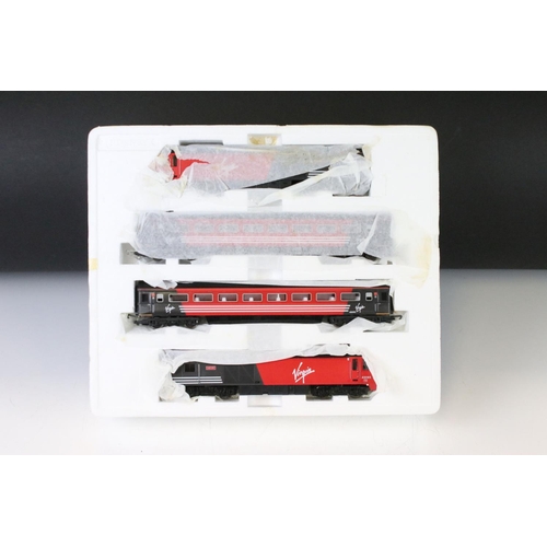 94 - Boxed Hornby R1011 Virgin Trains 125 electric train set (complete) plus a boxed Hornby R674 Midnight... 