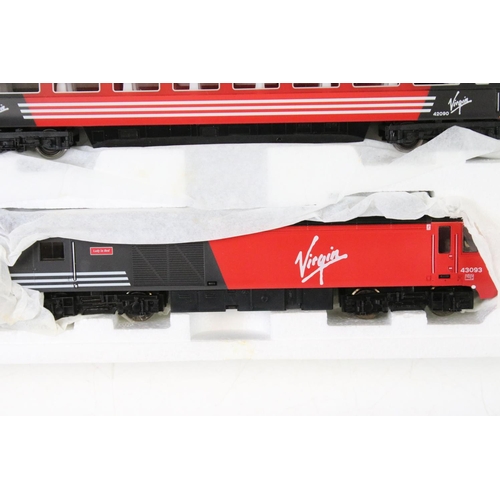 94 - Boxed Hornby R1011 Virgin Trains 125 electric train set (complete) plus a boxed Hornby R674 Midnight... 