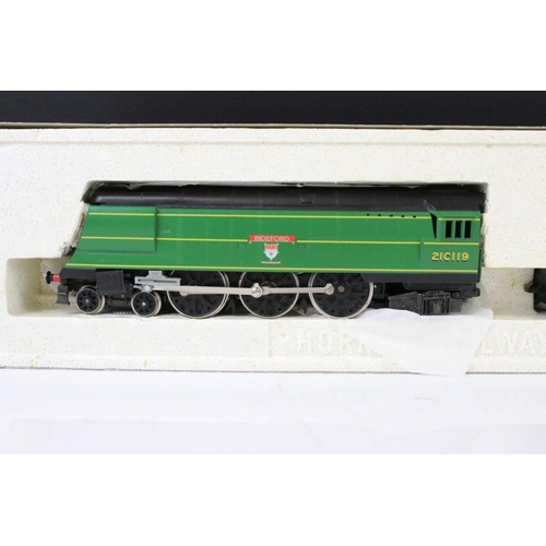 99 - Five boxed OO gauge locomotives to include Hornby Top Link R265 SR 4-6-2 Locomotive Bideford West Co... 