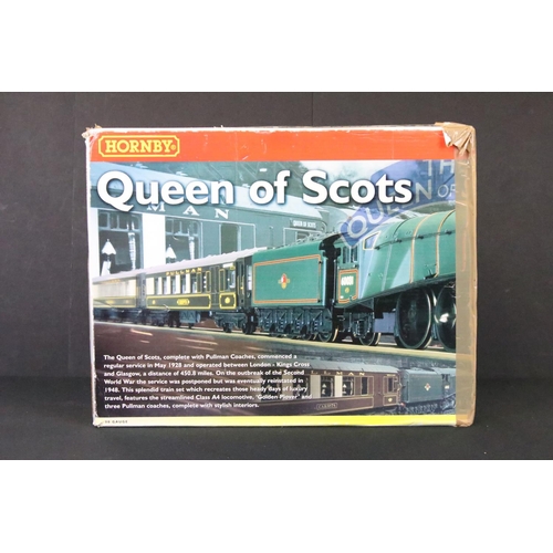 109 - Three boxed Hornby OO gauge electric train sets to include 2 x R1024 Queen of Scots (1 x set contain... 