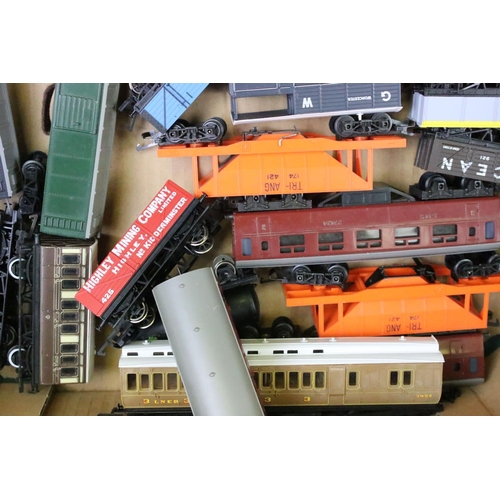 111 - Around 80 OO gauge items of rolling stock to include mainly Triang & Hornby examples featuring wagon... 