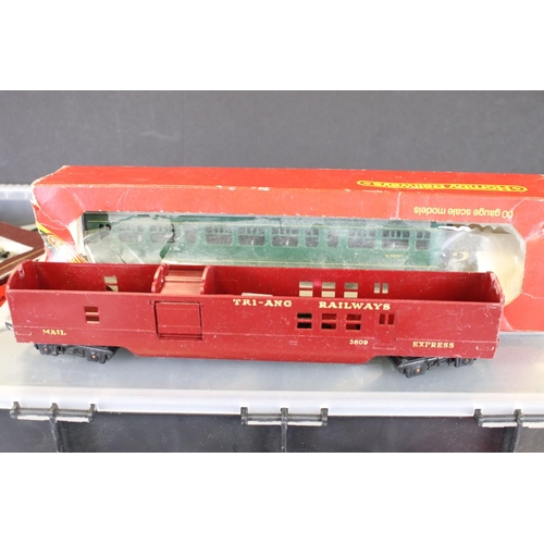 115 - Large quantity of OO gauge model railway accessories to include rolling stock, locomotives  & loco b... 