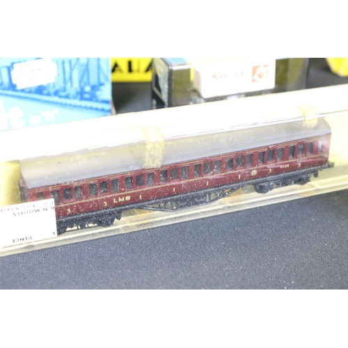 116 - Around 95 boxed & cased N gauge items of rolling stock to include Minitrix, Graham Farish, Model Pow... 