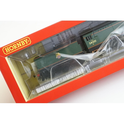 9 - Boxed Hornby OO gauge R3115 BR West Country Class Exeter 34001 locomotive