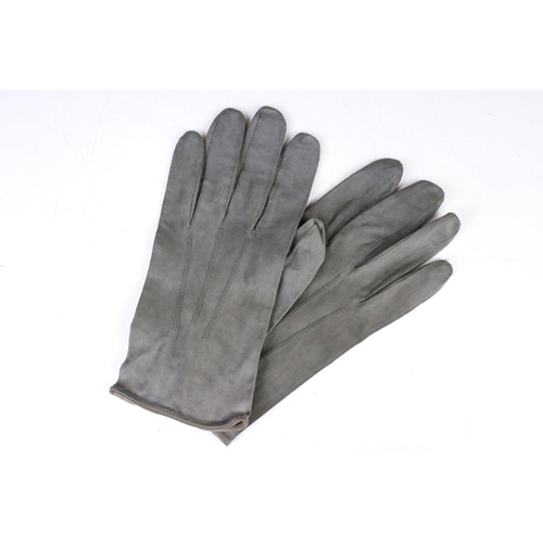 183 - Herbert Johnson, New Bond Street, grey top hat, in original box and three pairs of gloves