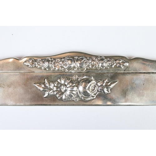 277 - A fully hallmarked sterling silver letter opener in the form of a sword with scabbard together with ... 