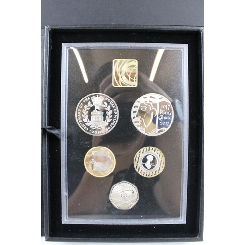 297 - Royal Mint 2017 collectors limited edition UK proof 13 coin set.