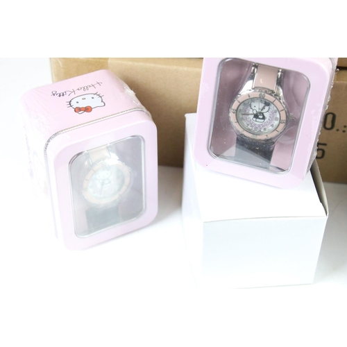 316 - A large collection of Hello Kitty watches, many new and sealed examples.