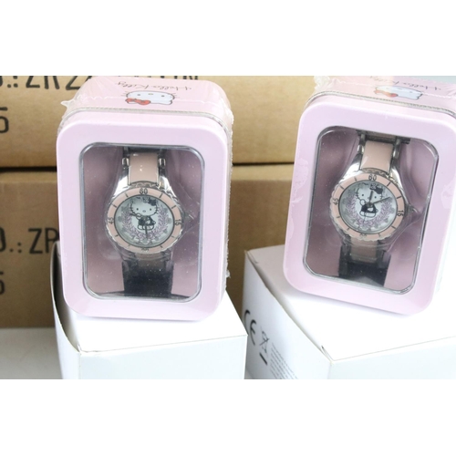 316 - A large collection of Hello Kitty watches, many new and sealed examples.