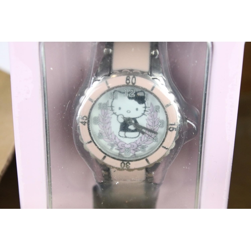 316 - A large collection of Hello Kitty watches, many new and sealed examples.