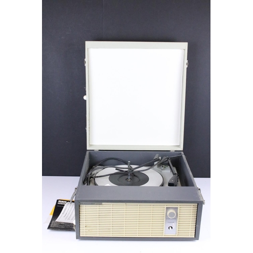 416 - A BSR portable record player, Westminster CRP, fully transistorised automatic record player, Made in... 