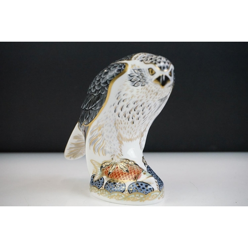 1 - Royal Crown Derby Osprey paperweight (approx 15cm high), with gold stopper, boxed