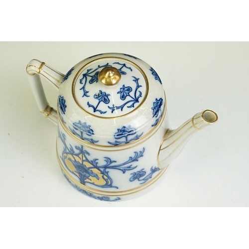 10 - Early 20th century James MacIntyre Aurelian Teapot, probably designed by William Moorcroft, decorate... 