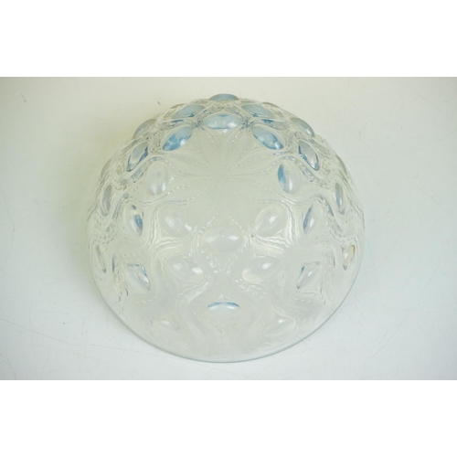 2 - Rene Lalique - 'Bulbes' opalescent moulded glass bowl of circular form with etched 'R. Lalique Franc... 