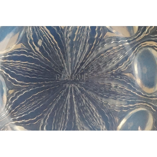 2 - Rene Lalique - 'Bulbes' opalescent moulded glass bowl of circular form with etched 'R. Lalique Franc... 