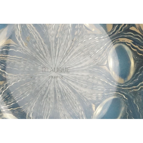 2 - Rene Lalique - 'Bulbes' opalescent moulded glass bowl of circular form with etched 'R. Lalique Franc... 