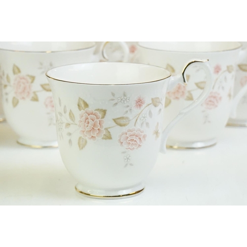 23 - Royal Albert 'For All Seasons - Autumn Sunlight' tea service to include teapot & cover, 6 teacups & ... 