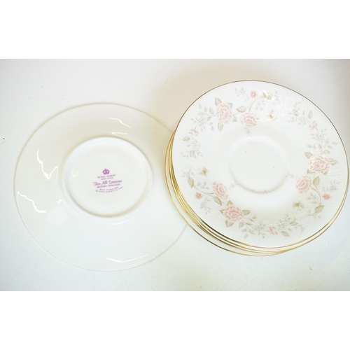 23 - Royal Albert 'For All Seasons - Autumn Sunlight' tea service to include teapot & cover, 6 teacups & ... 