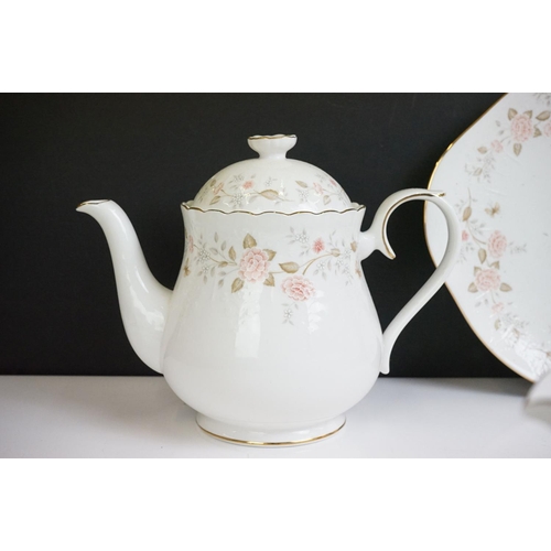 23 - Royal Albert 'For All Seasons - Autumn Sunlight' tea service to include teapot & cover, 6 teacups & ... 