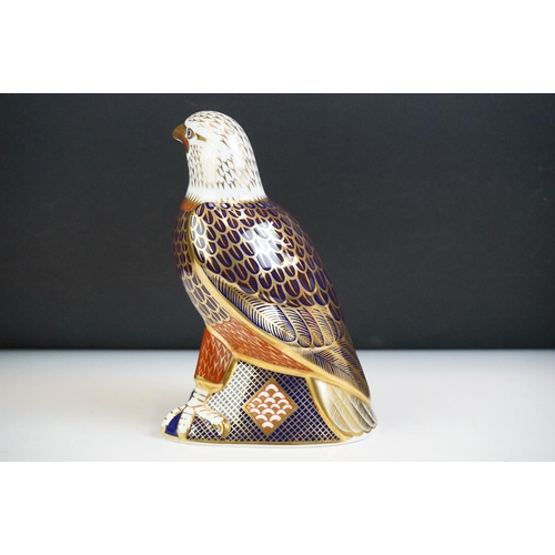 3 - Royal Crown Derby Bald Eagle paperweight (17cm high), with gold stopper, boxed