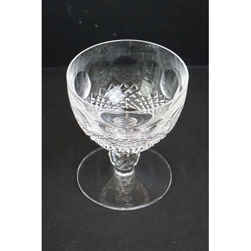 41 - Set of five Waterford Crystal 'Colleen' short-stemmed cocktail glasses (10cm high), plus a pair of W... 